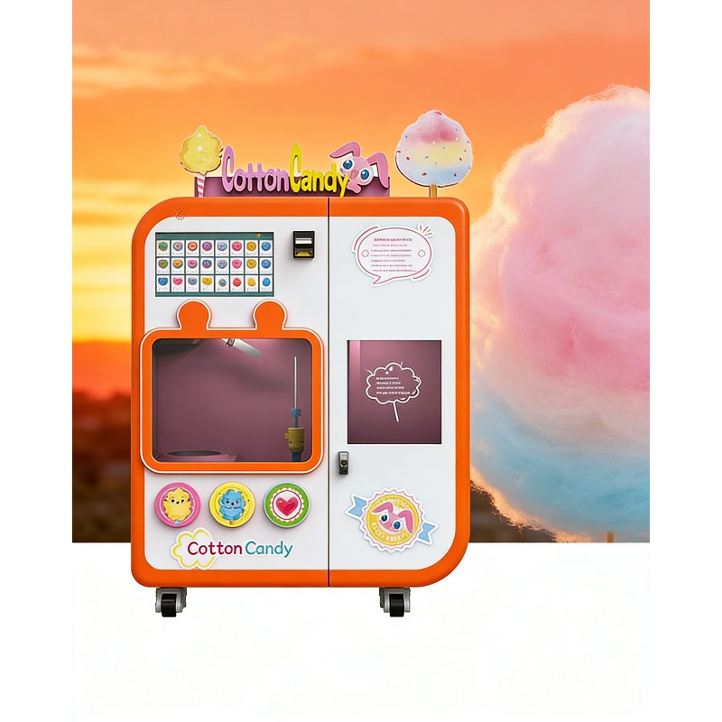 Mesin Penjual Permen Kapas Oto - Arcade Vending & Laundry ulasan dan harga